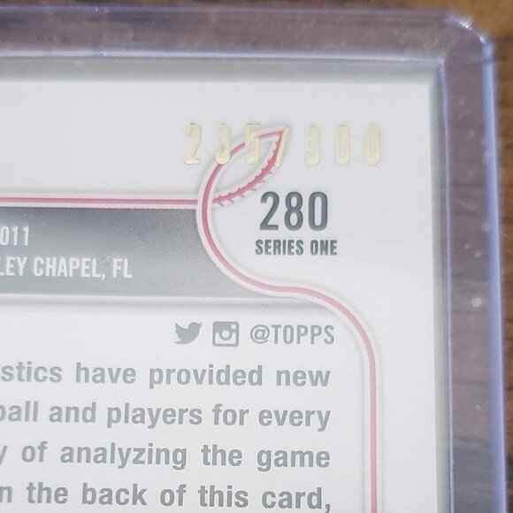 2022 Topps Series 1 John Gant 235/300 Advanced Stats Minnesota Twins - Picture 4 of 4